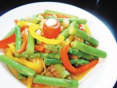 每日一菜：芦笋炒虾仁